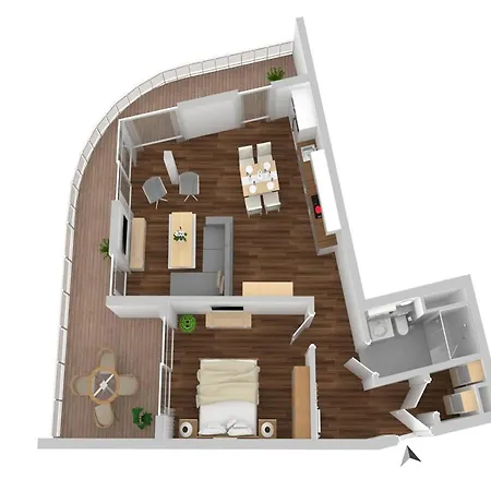 Quartier Lounge - Mit Wasserblick & Wellness In Der Hafenresidenz شقة فارين