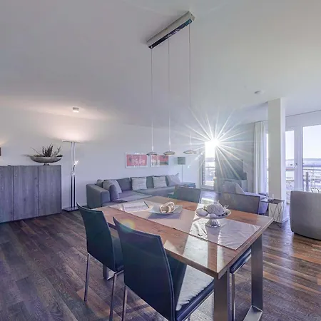 شقة Quartier Lounge - Mit Wasserblick & Wellness In Der Hafenresidenz فارين